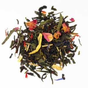 Ein Bild von Erdbeer küsst Vanille, in der Kategorie Grün Tee aromat. Sencha Tee Japanischer Grüntee