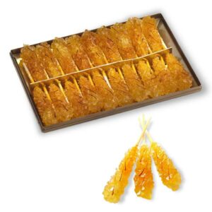 Ein Bild von Kandissticks - Safran - 19 Stück, in der Kategorie Zucker und Kandis