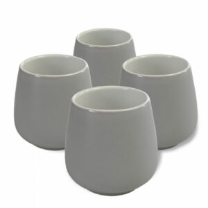 Ein Bild von Porzellantasse Saara 0.2l - Grau, in der Kategorie Teetassen und Gläser