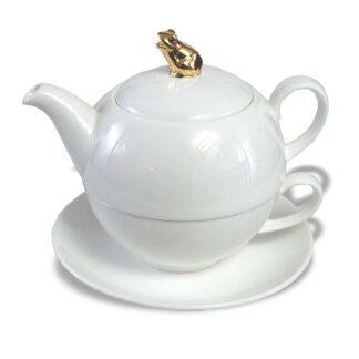 Ein Bild von Tea-for-one `Vikas` mit Echtvergoldung, in der Kategorie Teekannen und Teesets