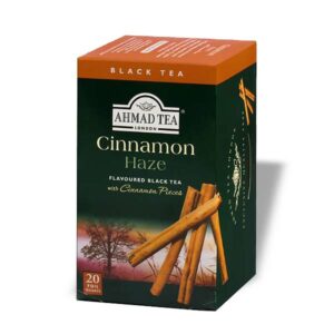 Ein Bild von Ahmad Tea - Cinnamon Haze - 20 Teebeutel à 2g, in der Kategorie Schwarz Tee aromat. Tee im Teebeutel kaufen