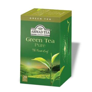 Ein Bild von Ahmad Tea - Green Tea Pure - 20 Teebeutel à 2g, in der Kategorie Grün Tee pur Tee im Teebeutel kaufen