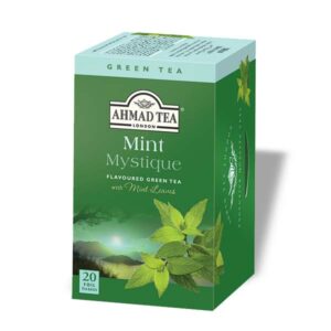 Ein Bild von Ahmad Tea - Mint Mystique - 20 Teebeutel à 2g, in der Kategorie Grün Tee aromat. Tee im Teebeutel kaufen