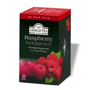Ein Bild von Ahmad Tea - Raspberry Indulgence - 20 Teebeutel à 2g, in der Kategorie Schwarz Tee aromat. Tee im Teebeutel kaufen