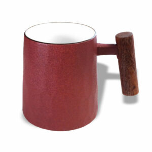 Ein Bild von Becher 0.32l `Rosso` mit Rosenholzgriff, in der Kategorie Teetassen und Gläser