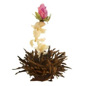 Ein Bild von Creano Teeblumen Geschenkset in Teekiste aus Holz, in der Kategorie Tee Rosen (Bloomings) Tee Geschenk
