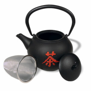 Ein Bild von Eisengusskanne Ocha 0.5l - Schwarz, in der Kategorie Teekannen und Teesets Teekannen mit Sieb Kaufen Teekannen aus Gusseisen kaufen