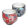 Ein Bild von Japanische Teetassen - 2 Stück - (Rot / Blau), in der Kategorie Teetassen und Gläser