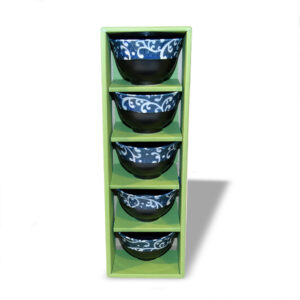 Ein Bild von Japanisches Tassenset "Ocean Waves" - 5 Stück, in der Kategorie Teetassen und Gläser