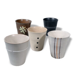 Ein Bild von Japanisches Tassenset "Zen" - 5 Stück - 5 fach sortiert, in der Kategorie Teetassen und Gläser