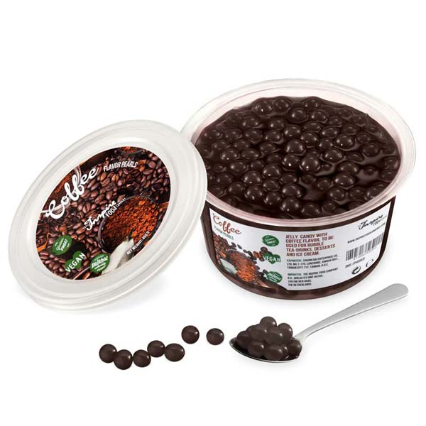 Ein Bild von Kaffee-Fruchtperlen für Bubble Tea - 450g, in der Kategorie Nahrungsmittel Popping Bobas