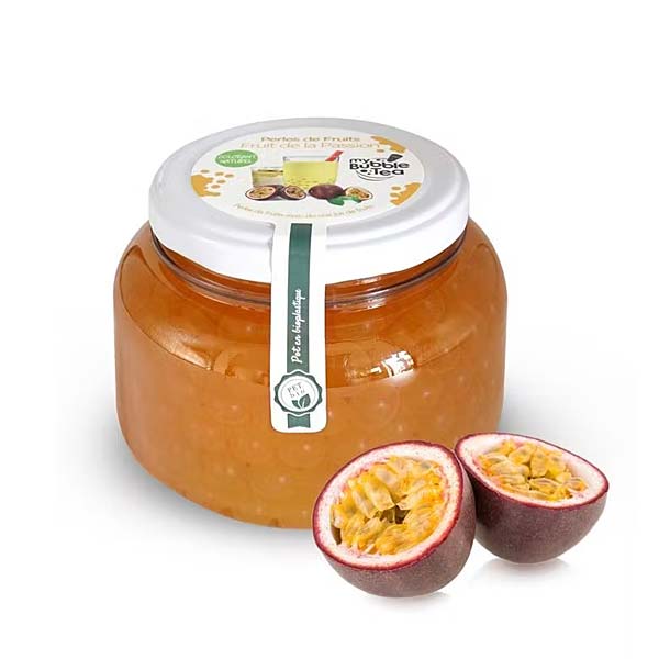 Ein Bild von Passionsfruchtperlen für Bubble Tea - 450g, in der Kategorie Nahrungsmittel Popping Bobas