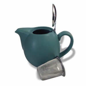 Ein Bild von Porzellan-Kanne Saara 0.9l - Petrol, in der Kategorie Teekannen und Teesets Teekannen mit Sieb Kaufen