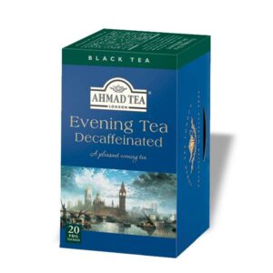 Ein Bild von Ahmad Tea - Evening Tea - Decaffeinated - 20 Teebeutel à 2g, in der Kategorie Schwarz Tee aromat. Tee im Teebeutel kaufen
