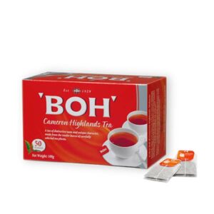 Ein Bild von BOH® Cameron Highlands - 50 Teebeutel à 2g, in der Kategorie Schwarz Tee pur Tee im Teebeutel kaufen