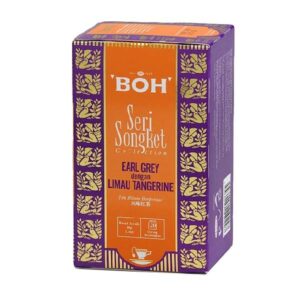 Ein Bild von BOH® Schwarztee Earl Grey mit Mandarine - 20 Teebeutel à 2g, in der Kategorie Schwarz Tee aromat. Tee im Teebeutel kaufen