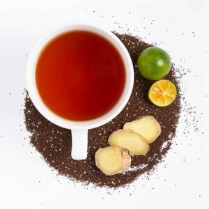 Ein Bild von BOH® Schwarztee Limone Ingwer - 20 Teebeutel à 2g, in der Kategorie Schwarz Tee aromat. Tee im Teebeutel kaufen