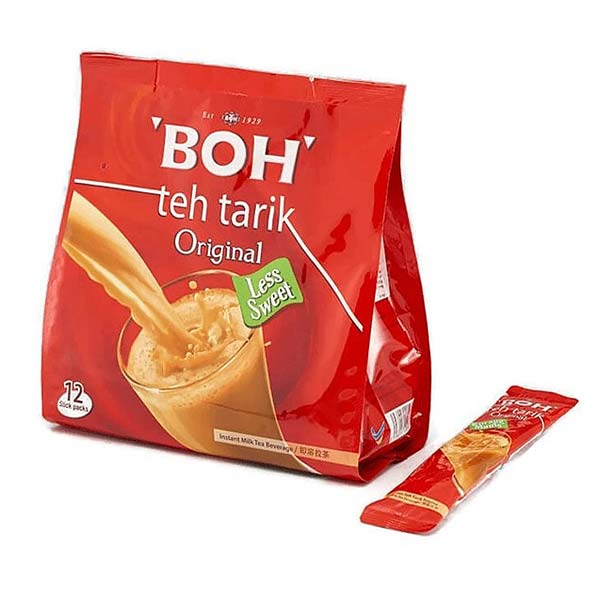 Ein Bild von BOH® Teh Tarik original "Less Sweet" - Instant Schwarztee, in der Kategorie Schwarz Tee pur Tee im Teebeutel kaufen