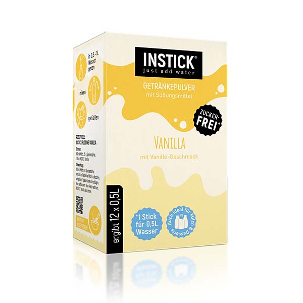 Ein Bild von Instick Milk - Vanilla - 12 x 2g, in der Kategorie Nahrungsmittel