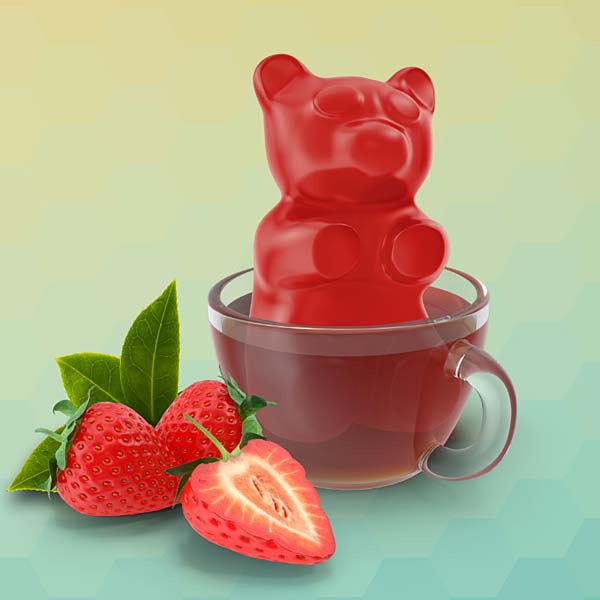 Ein Bild von Tee-Bären "Erdbeere" - Beutel à 160g, in der Kategorie Nahrungsmittel