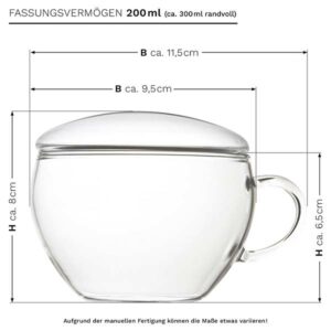 Ein Bild von Creano Teetasse Teelini - 200ml, in der Kategorie Teetassen und Gläser