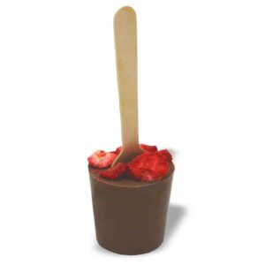 Ein Bild von Trinkschokolade am Stick - Erdbeeren, in der Kategorie Nahrungsmittel