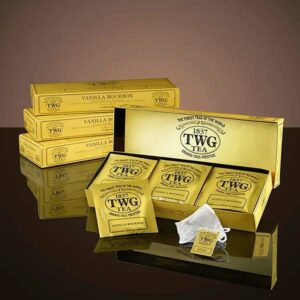 Ein Bild von Vanilla Bourbon Tea - TWG Sachets - 15 Teebeutel à 2.5g, in der Kategorie Rotbusch und Honeybuschtee