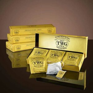 Ein Bild von French Earl Grey Tea - TWG Sachets - 15 Teebeutel à 2.5g, in der Kategorie Schwarz Tee aromat.