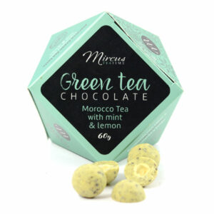 Ein Bild von Schokoladenpralinen - Green Tea Chocolate - Mint & Lemon, in der Kategorie Nahrungsmittel