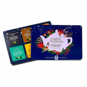 Ein Bild von Wintertee-Kollektion in edler Metalldose "Premium Holiday Collection" Blau - Bio, in der Kategorie Tee diverse Tee Geschenk