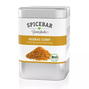 Ein Bild von Madras Curry - Bio - Dose a 85g, in der Kategorie Kräuter und Gewürze Curry