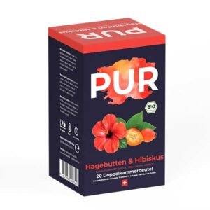 Ein Bild von PUR - Hagebutten & Hibiskus Tee - Bio, in der Kategorie Kräutertee und Gewürztee