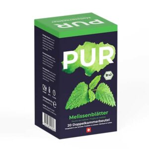 Ein Bild von PUR - Melissenblätter Tee - Bio, in der Kategorie Kräutertee und Gewürztee