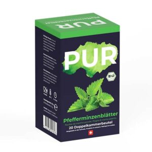 Ein Bild von PUR - Pfefferminzblätter Tee - Bio, in der Kategorie Kräutertee und Gewürztee