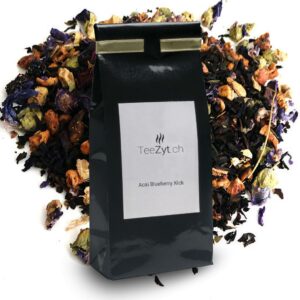 Ein Bild von Acai Blueberry Kick, in der Kategorie Schwarz Tee aromat.