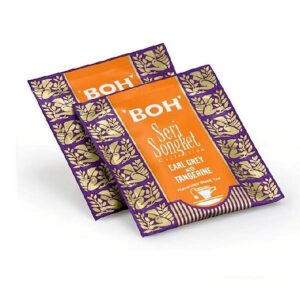 Ein Bild von BOH® Schwarztee Earl Grey mit Mandarine - 20 Teebeutel à 2g, in der Kategorie Schwarz Tee aromat. Tee im Teebeutel kaufen