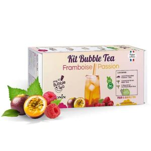 Ein Bild von Bubble Tea Geschenkbox - Monin Passionsfrucht Himbeer, in der Kategorie Nahrungsmittel