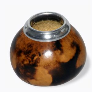 Ein Bild von Calabasa mit Brandmalerei, in der Kategorie Teezubehör Calabasa (Mate-Becher)