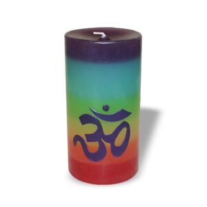 Ein Bild von Chakra Kerze mit Ohm, in der Kategorie Kerzen