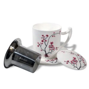 Ein Bild von Cherry Blossom Teetassen-Set - 4er Set 0,35l, in der Kategorie Teetassen und Gläser