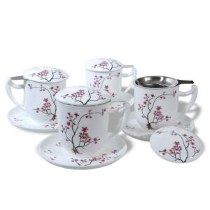 Ein Bild von Cherry Blossom Teetassen-Set - 4er Set 0,35l, in der Kategorie Teetassen und Gläser