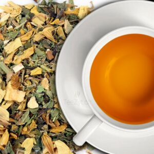 Ein Bild von Kräutertee "Cholterol" mit Sonnenblume, Zitrone, Löwenzahn, Rosmarin, in der Kategorie Kräutertee und Gewürztee Tee