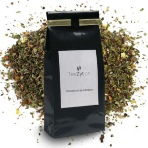 Ein Bild von Cistuskraut geschnitten, in der Kategorie Kräutertee und Gewürztee Tee Monokräuter