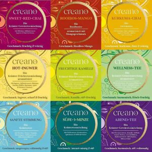Ein Bild von Creano Bio-Kräuter Tee - 45er Mix-Geschenkbox, in der Kategorie Kräutertee und Gewürztee Tee Geschenk
