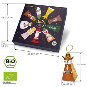 Ein Bild von Creano Christmas Bio Kräutertee 9er Pyramiden Geschenkset, in der Kategorie Rotbusch und Honeybuschtee Tee Geschenk