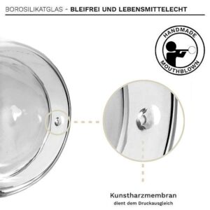 Ein Bild von Creano Doppelwandiges ThermoGlas "Colourfly" | 250ml | Grün, in der Kategorie Teetassen und Gläser