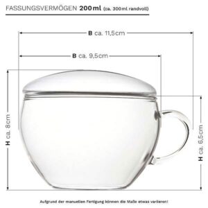 Ein Bild von Creano Teetasse Teelini - 200ml, in der Kategorie Teetassen und Gläser