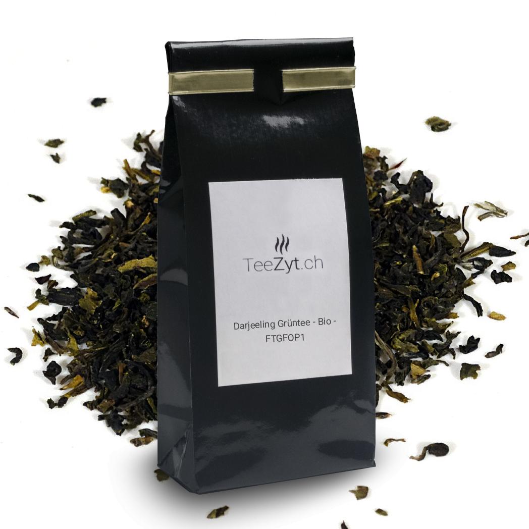 Ein Bild von Darjeeling Grüntee - Bio - FTGFOP1, in der Kategorie Grün Tee pur Bio Tee Darjeeling Tea kaufen