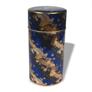 Ein Bild von Dose 200g gold/blau, in der Kategorie Teedosen