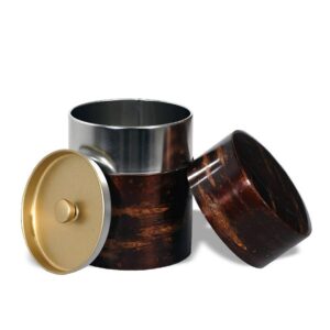 Ein Bild von Dose 200g mit Furnier aus der Rinde des Kirschbaumes, in der Kategorie Teedosen